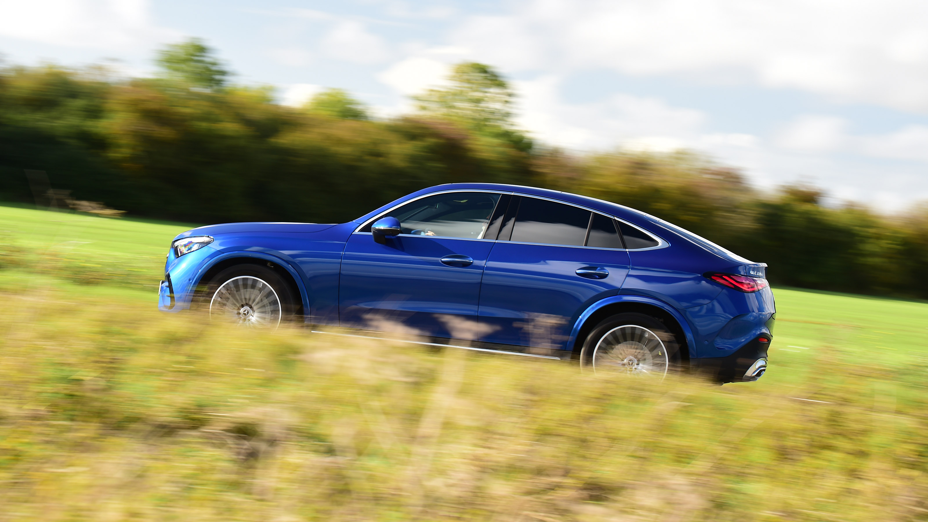 Mercedes GLC Coupe UK side panning