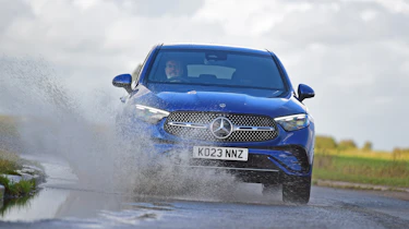Mercedes GLC Coupe UK front driving