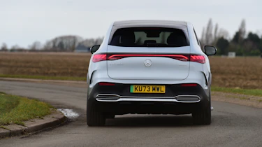 Mercedes EQE SUV rear handling