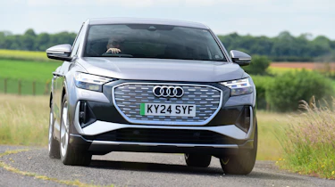 Audi Q4 Sportback e-tron front handling