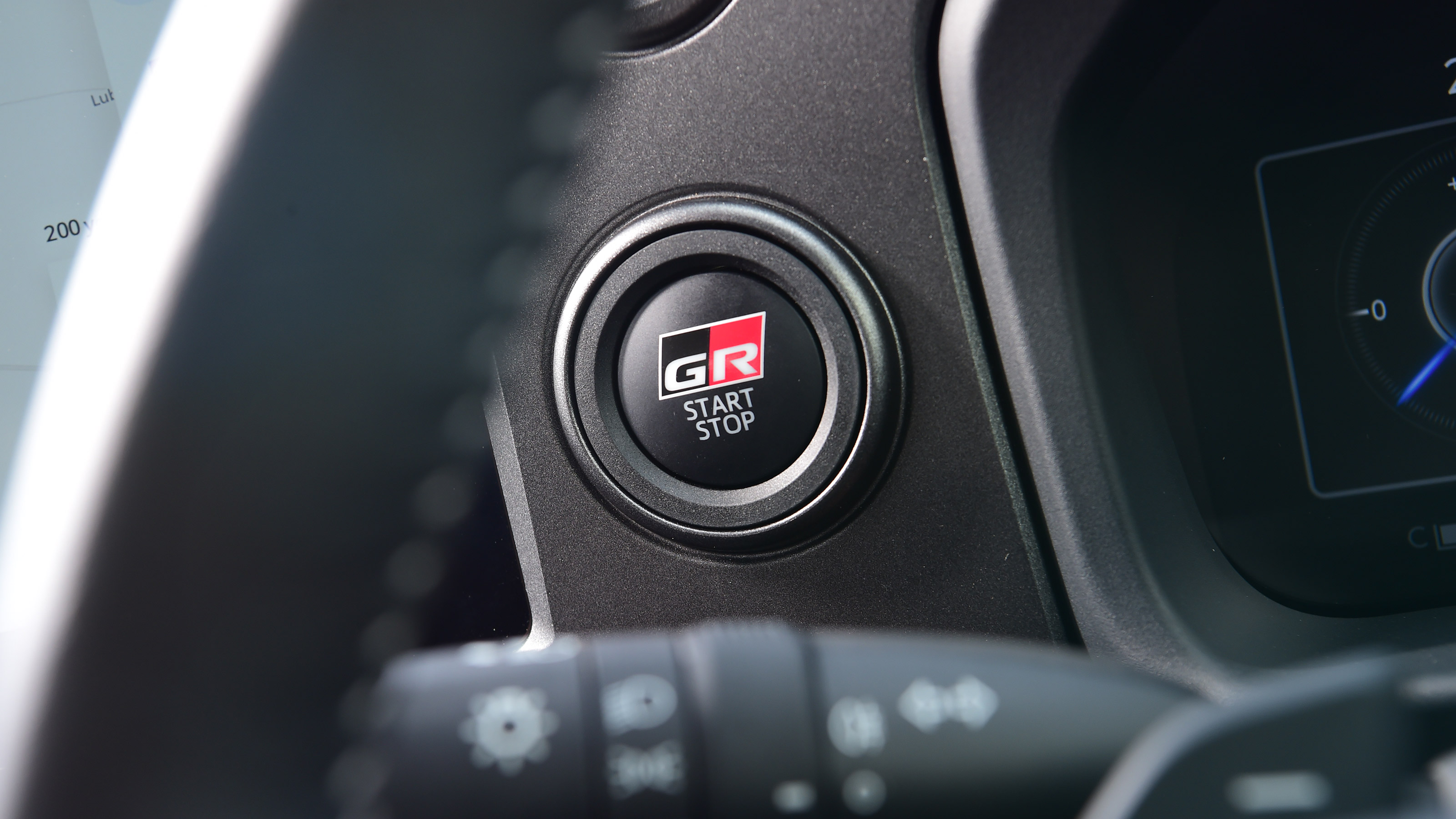 Toyota GR Yaris start button
