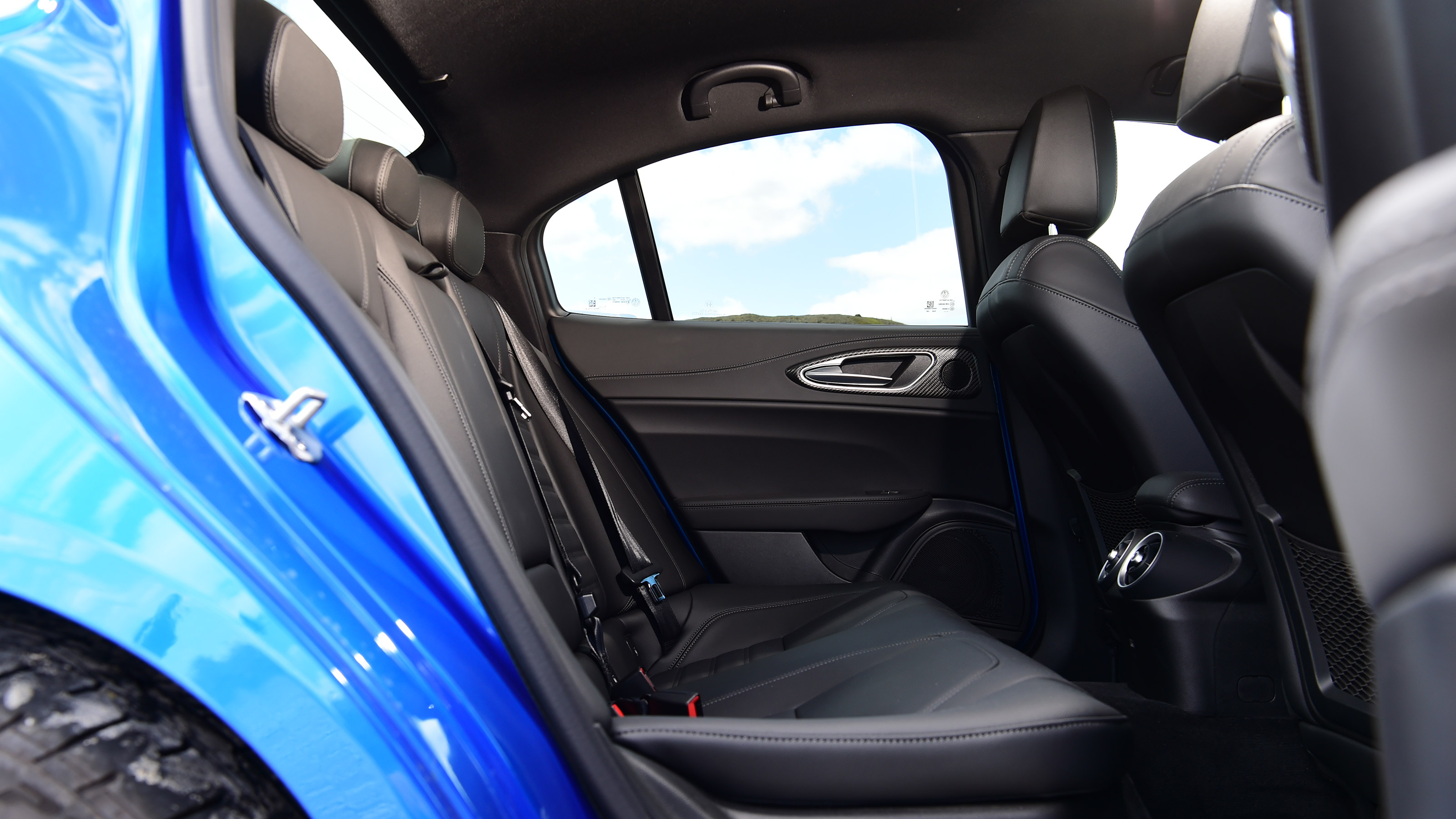 Alfa Romeo Giulia Quadrifoglio rear seats