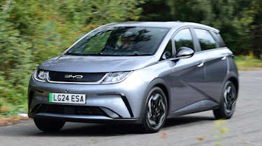 BYD Dolphin Active front quarter driving