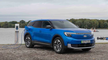 Ford Explorer Carbuyer UK front quarter charging