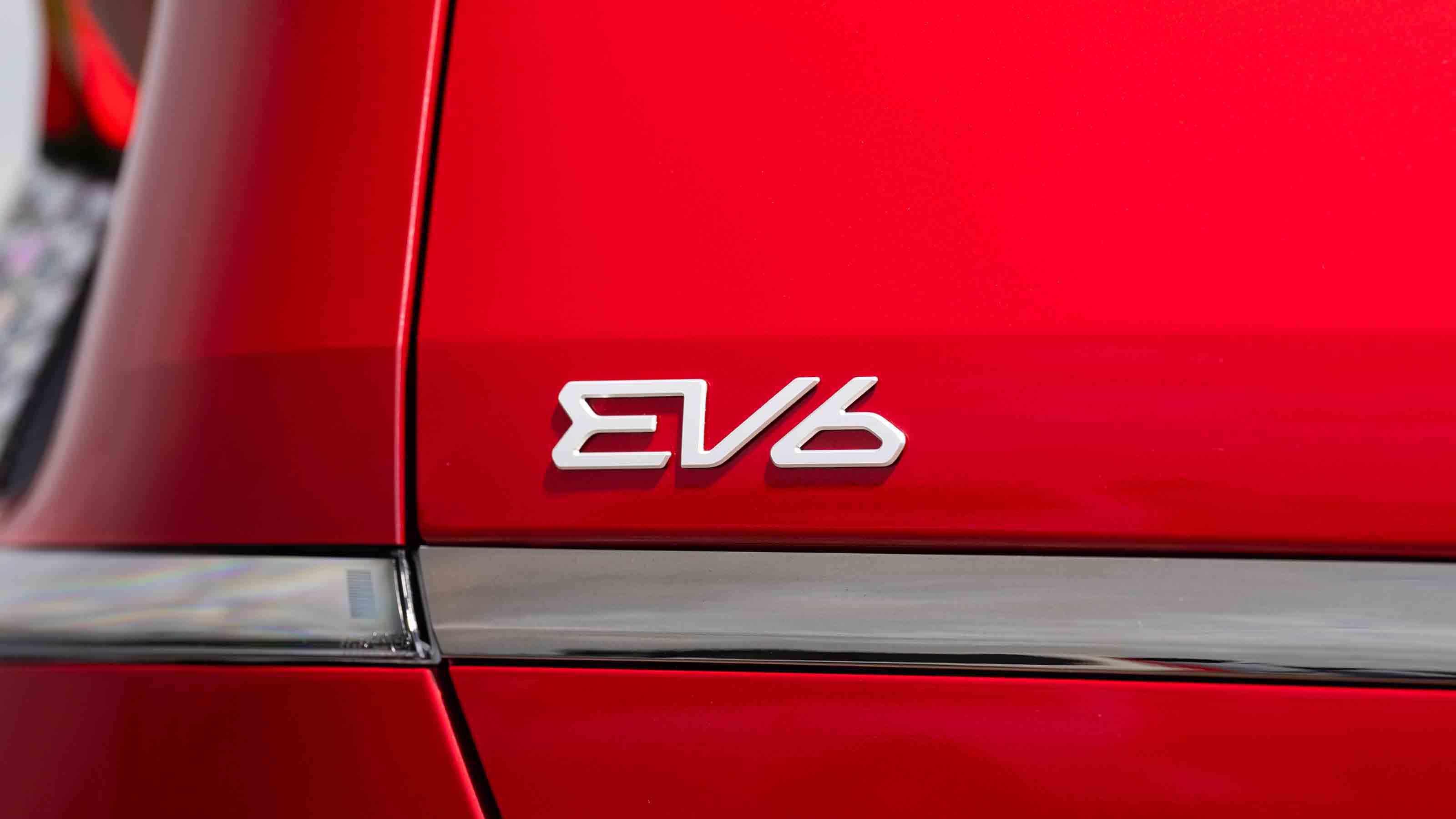 Kia EV6 rear badge