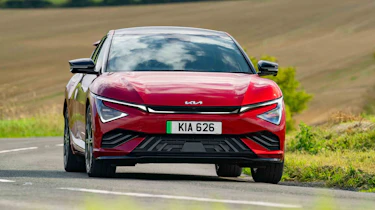 Kia EV6 cornering front