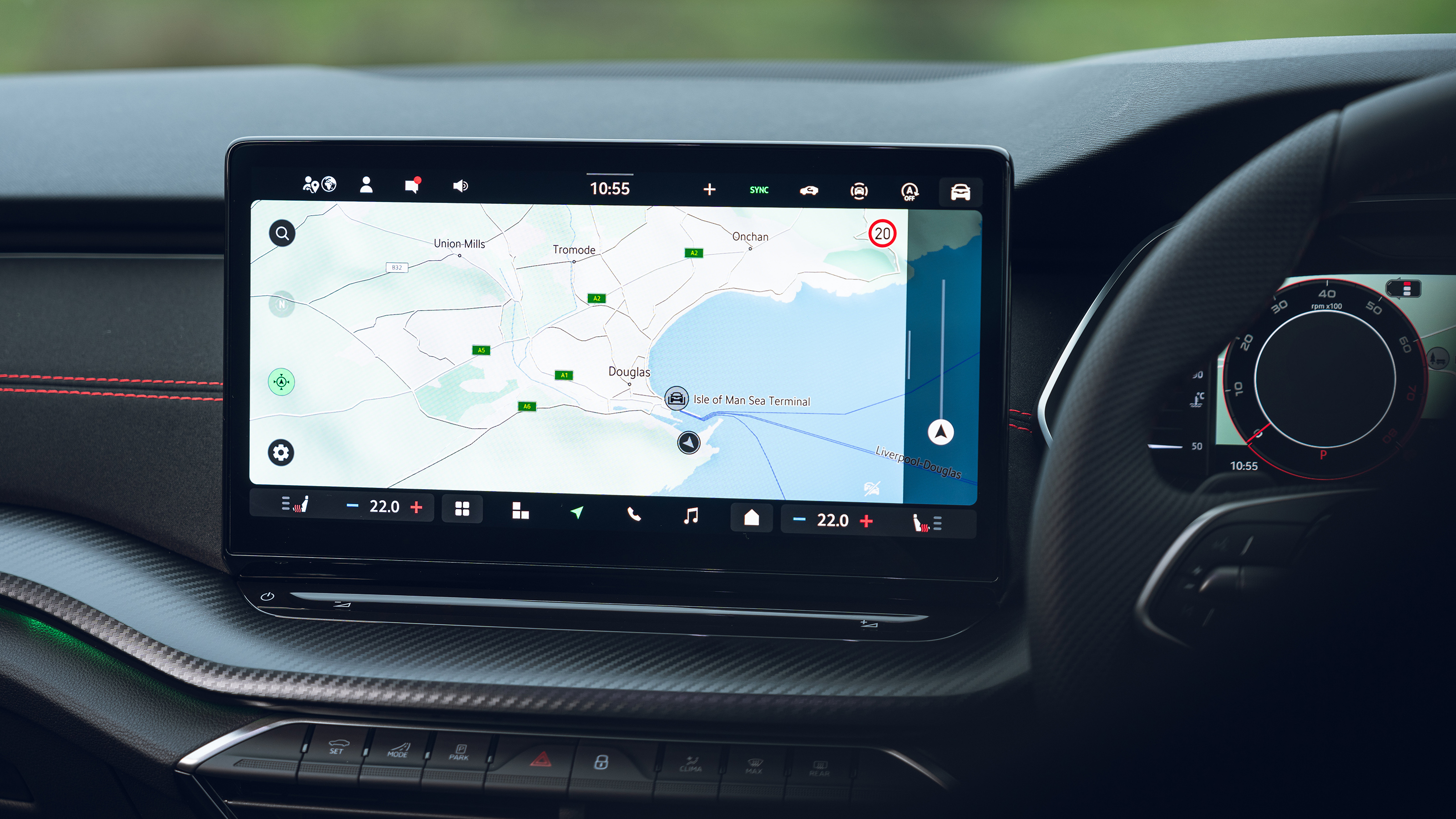 Skoda Octavia vRS Estate infotainment