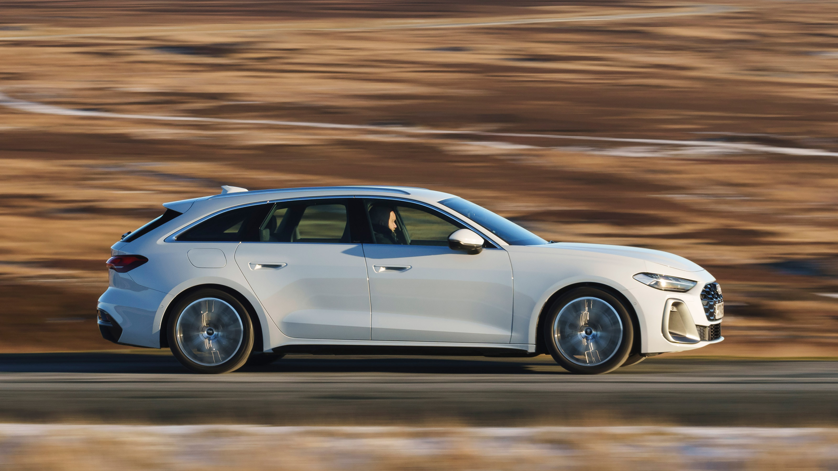 Audi A5 Avant side profile driving