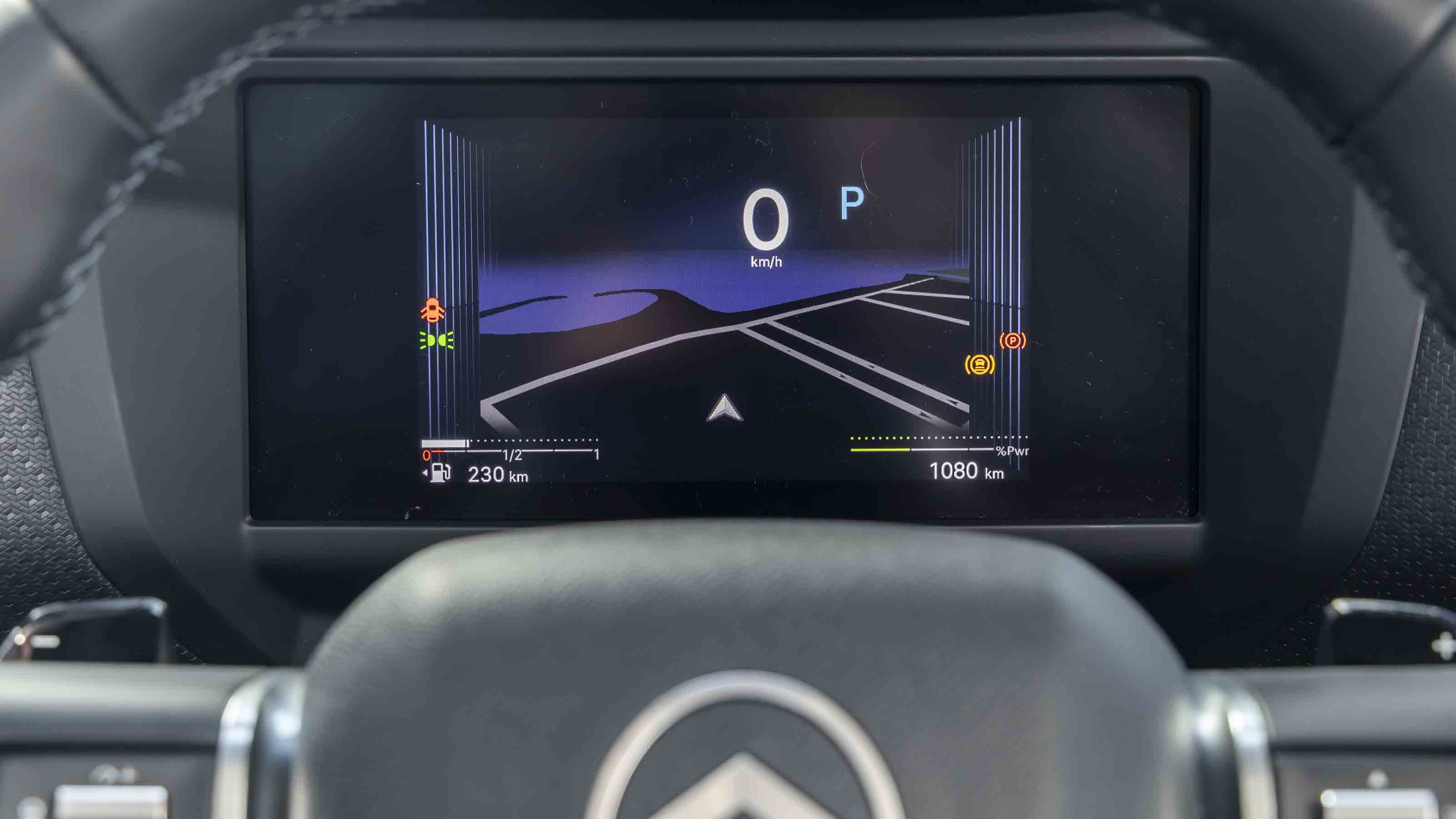Citroen C4 facelift driver's display