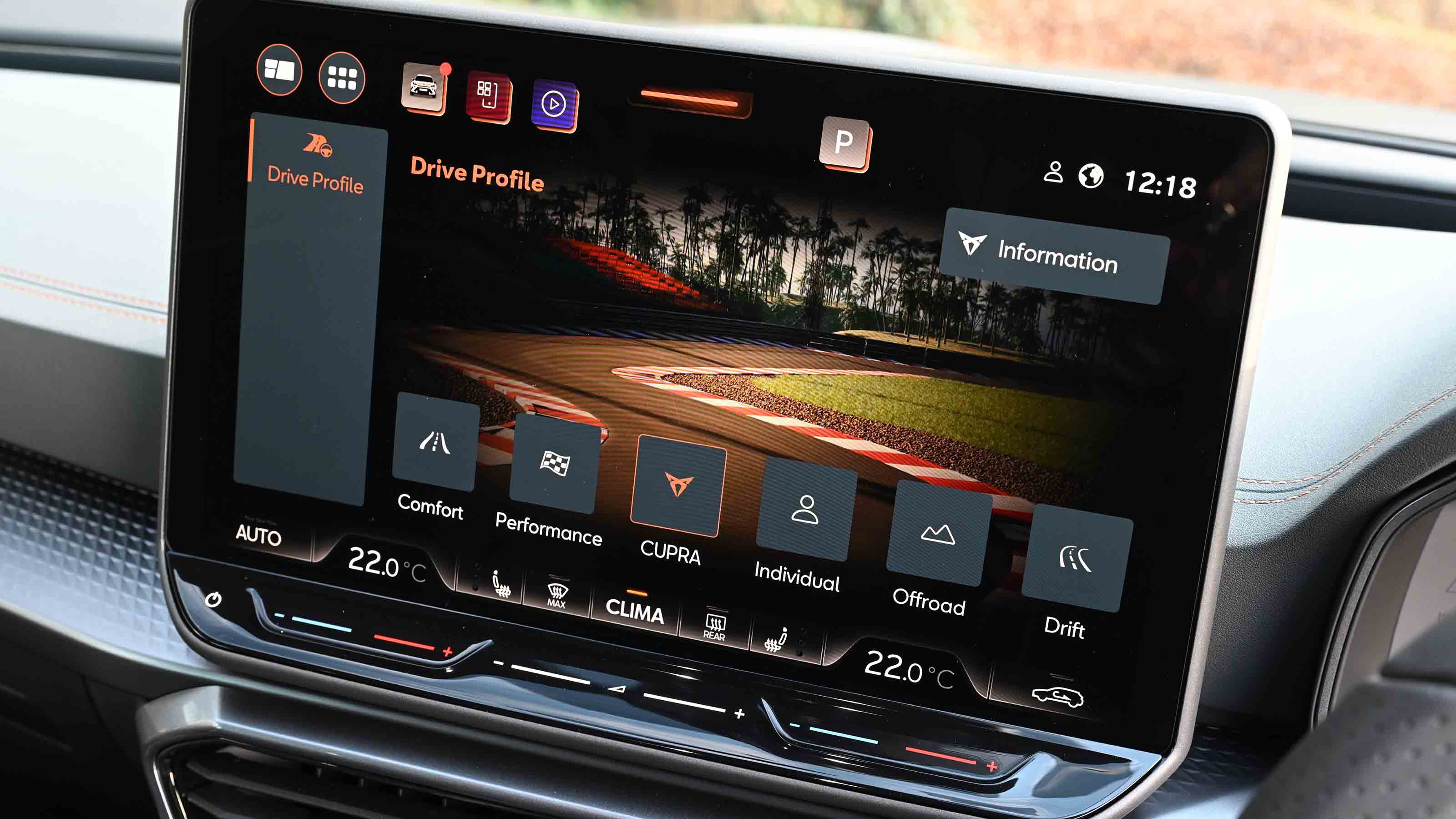 Cupra Formentor facelift UK infotainment