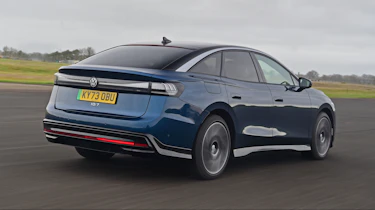 Volkswagen ID.7 rear quarter driving
