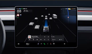 Tesla Autopilot screen
