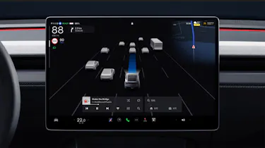 Tesla Autopilot screen