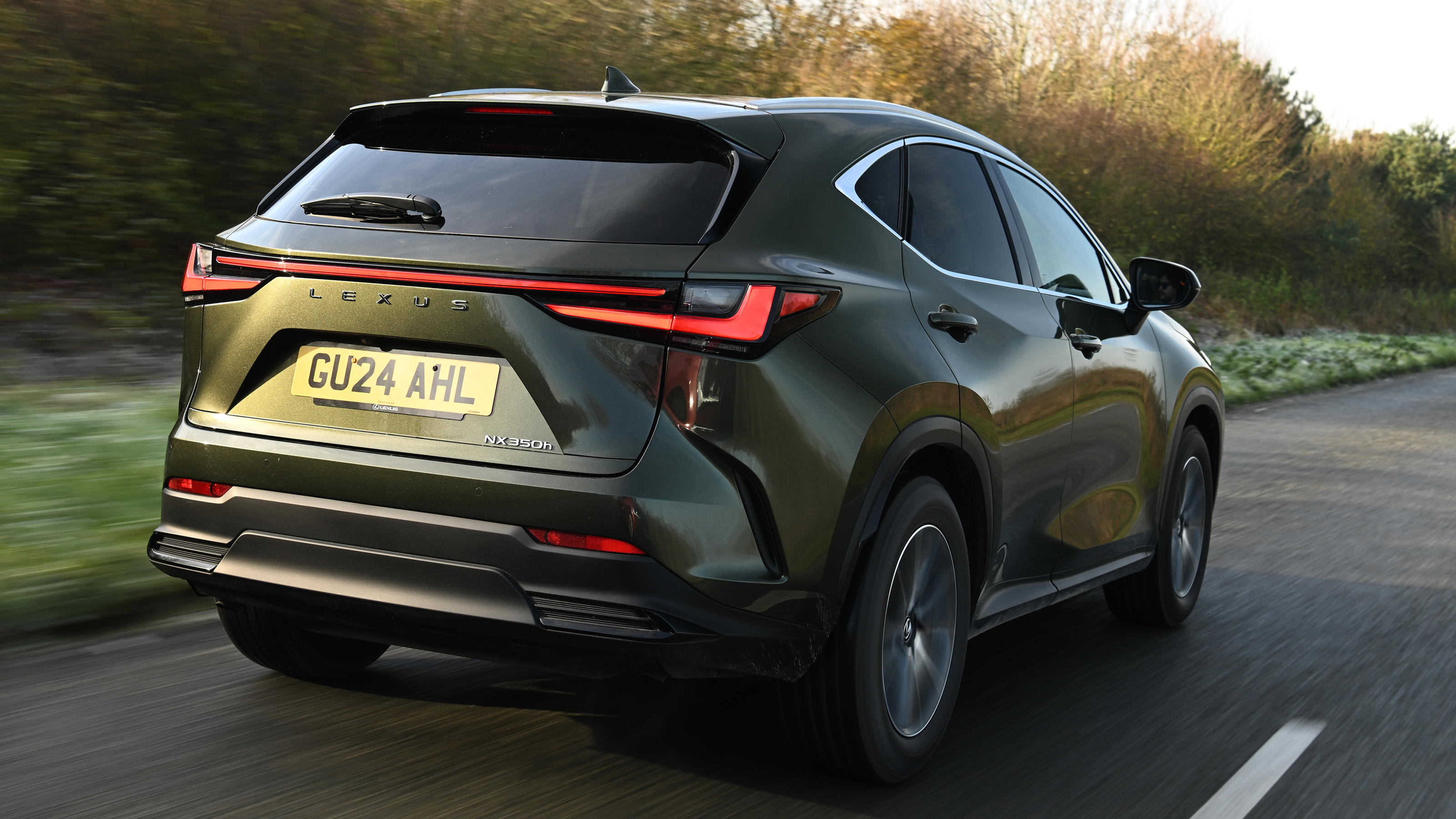 Lexus NX rear quarter driving