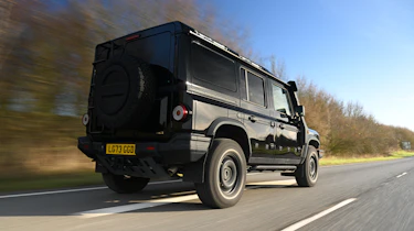 Ineos Grenadier rear quarter driving