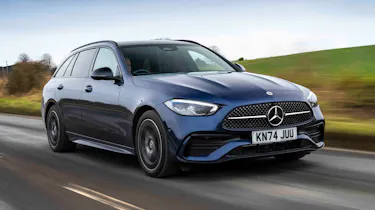 Mercedes C-Class Estate C 300 e front quarter