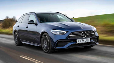 Mercedes C-Class Estate C 300 e front quarter