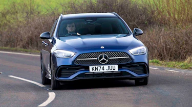 Mercedes C-Class Estate C 300 e cornering