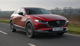 Mazda CX-30 front quarter driving