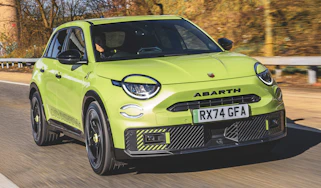 Abarth 600e UK front tracking