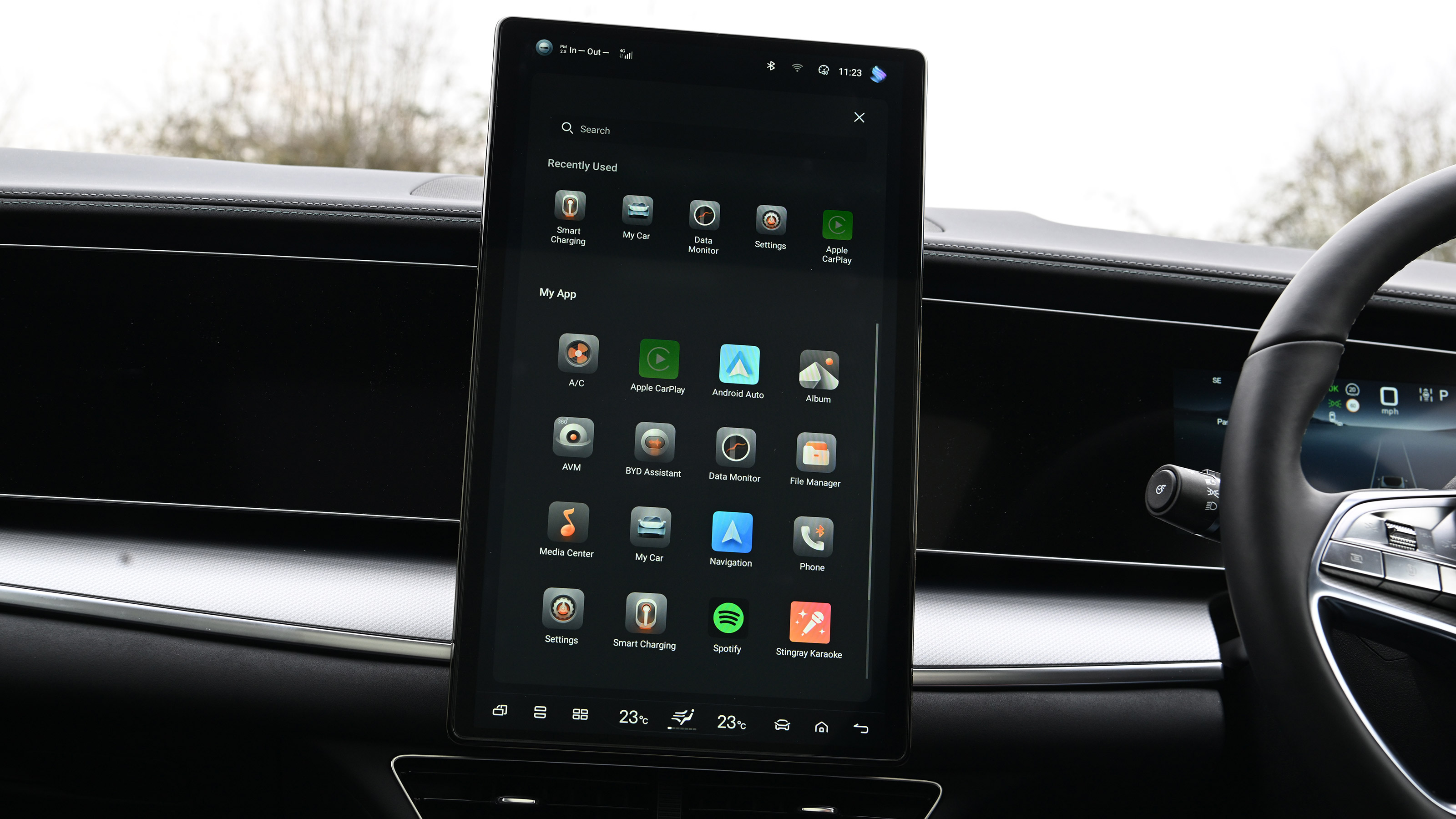 BYD Sealion 7 infotainment screen