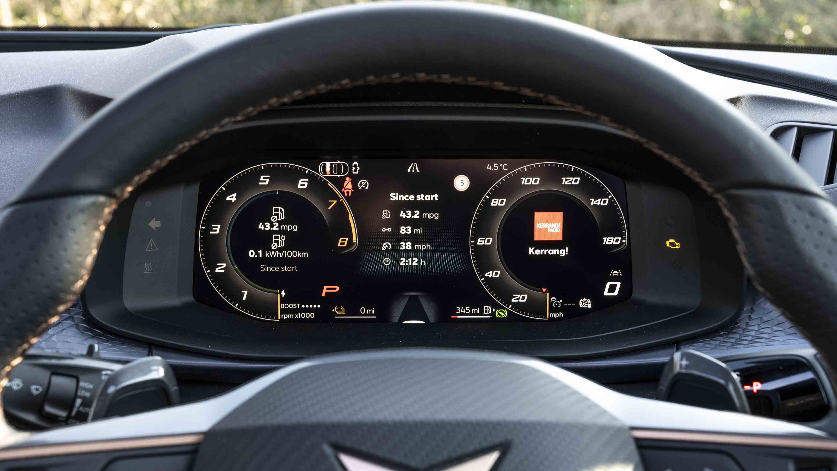 Cupra Terramar instruments