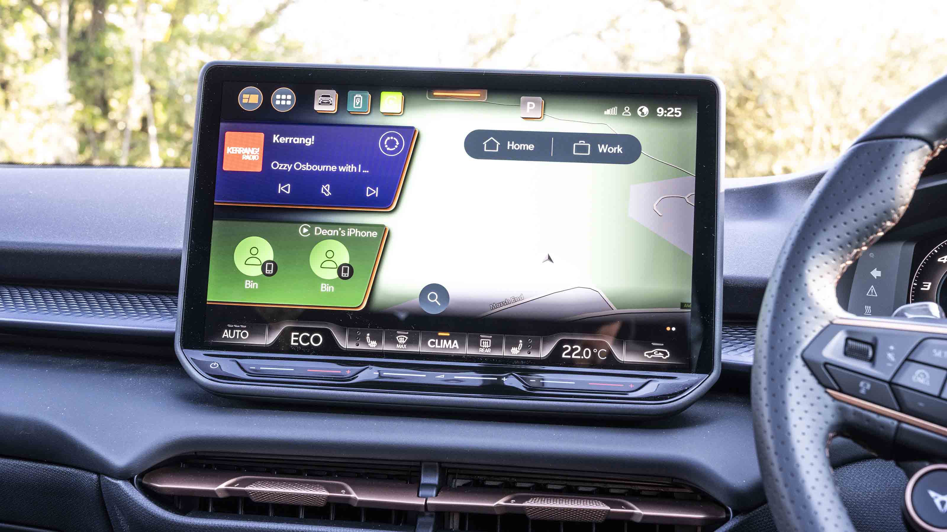 Cupra Terramar infotainment