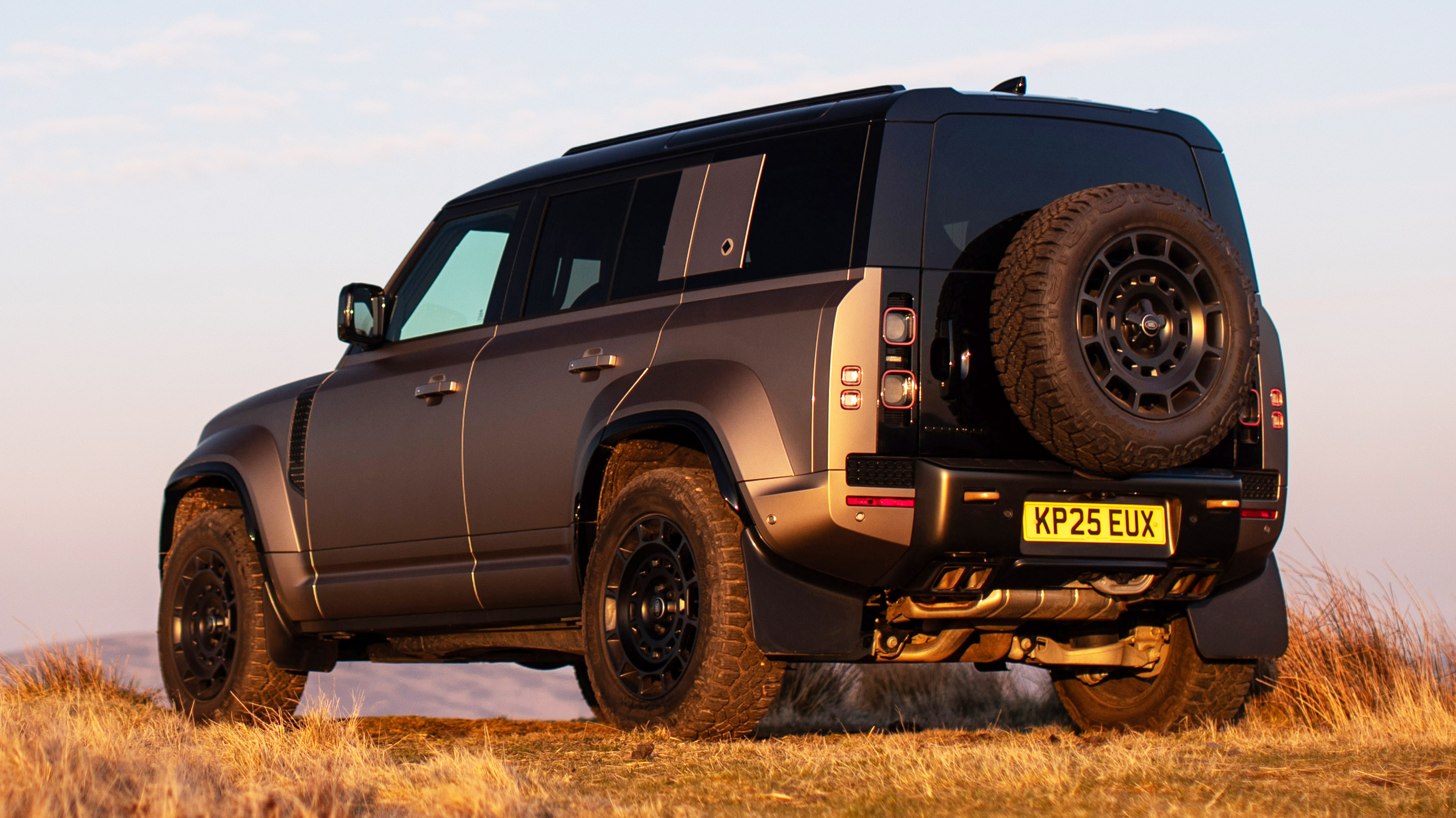 Land Rover Defender Octa rear quarter parked