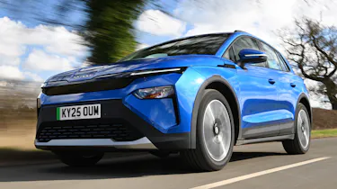 Skoda Elroq front quarter driving