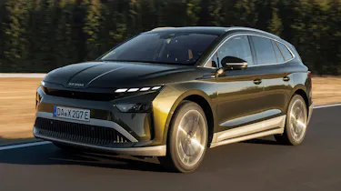 Skoda Enyaq facelift front quarter