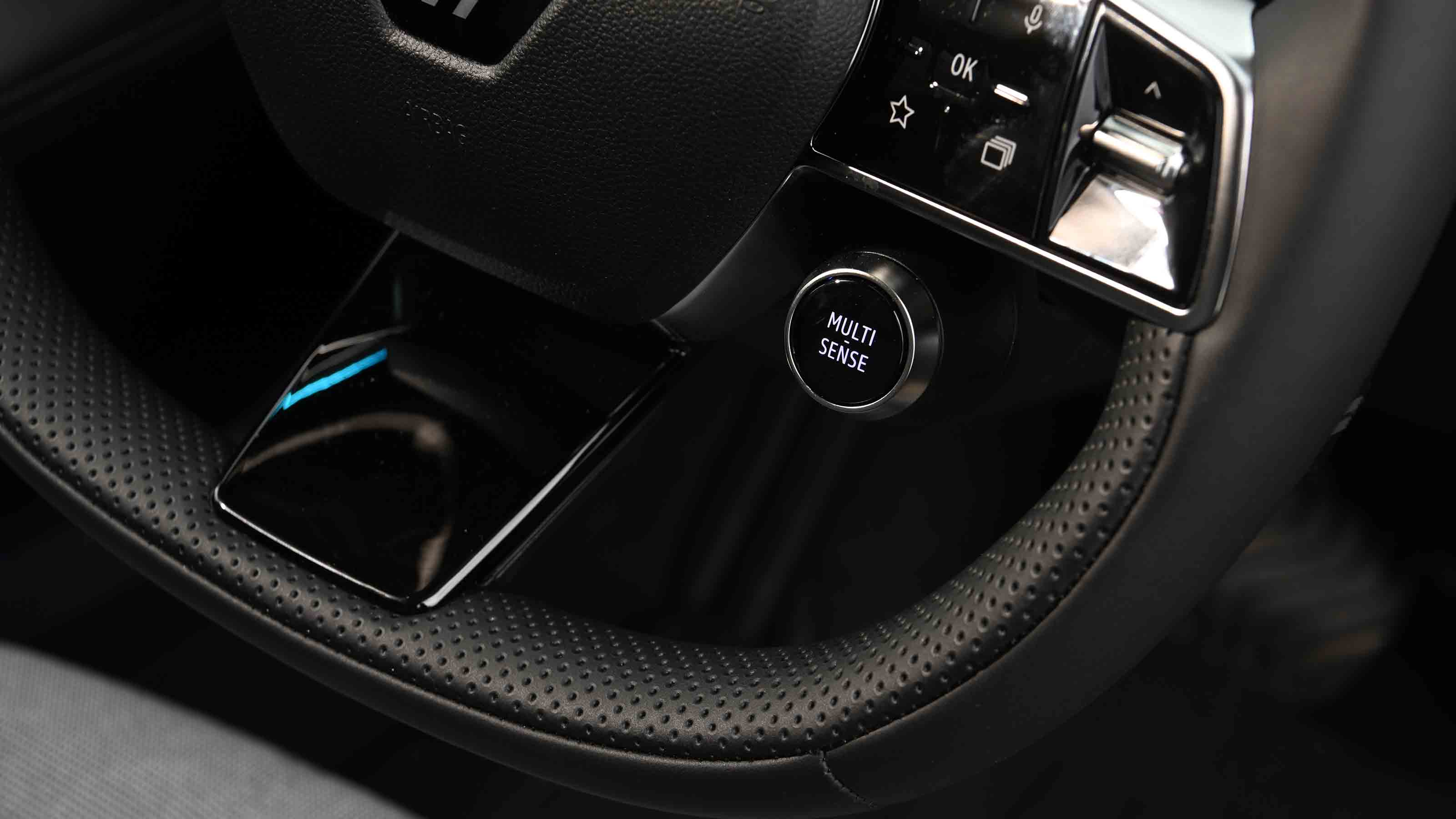 Renault Megane UK steering wheel button