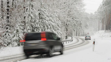 snowy road