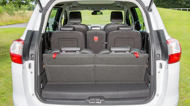 With all seven seats in use, the boot shrinks to a tiny 65 litres, so a roofbox might be necessary