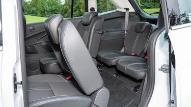 The middle row tilts forwards to allow access to the rearmost seats, which are best suited to children