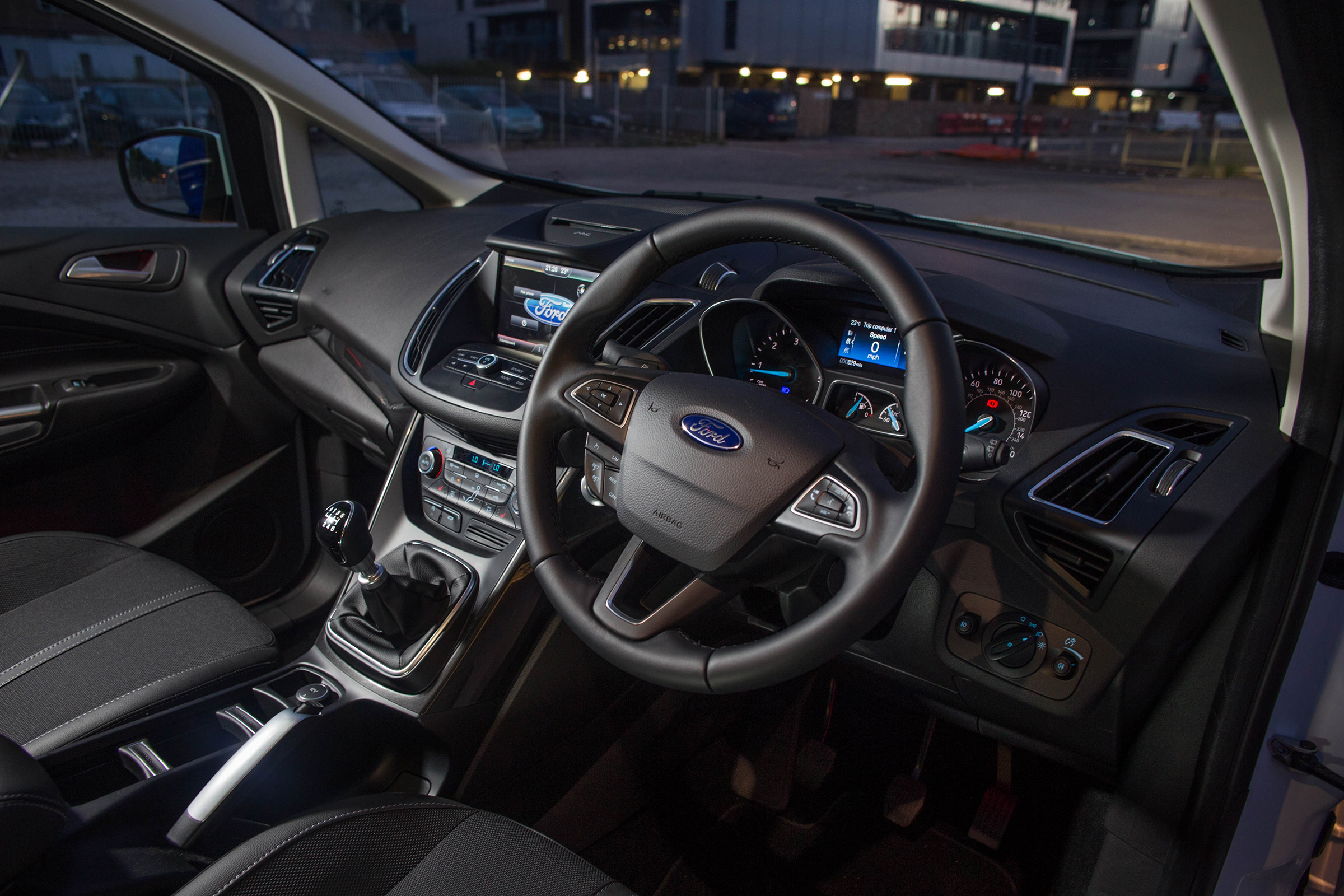 Drivers of the Ford Focus will recognise much of the interior, because the C-MAX shares a lot of its technology