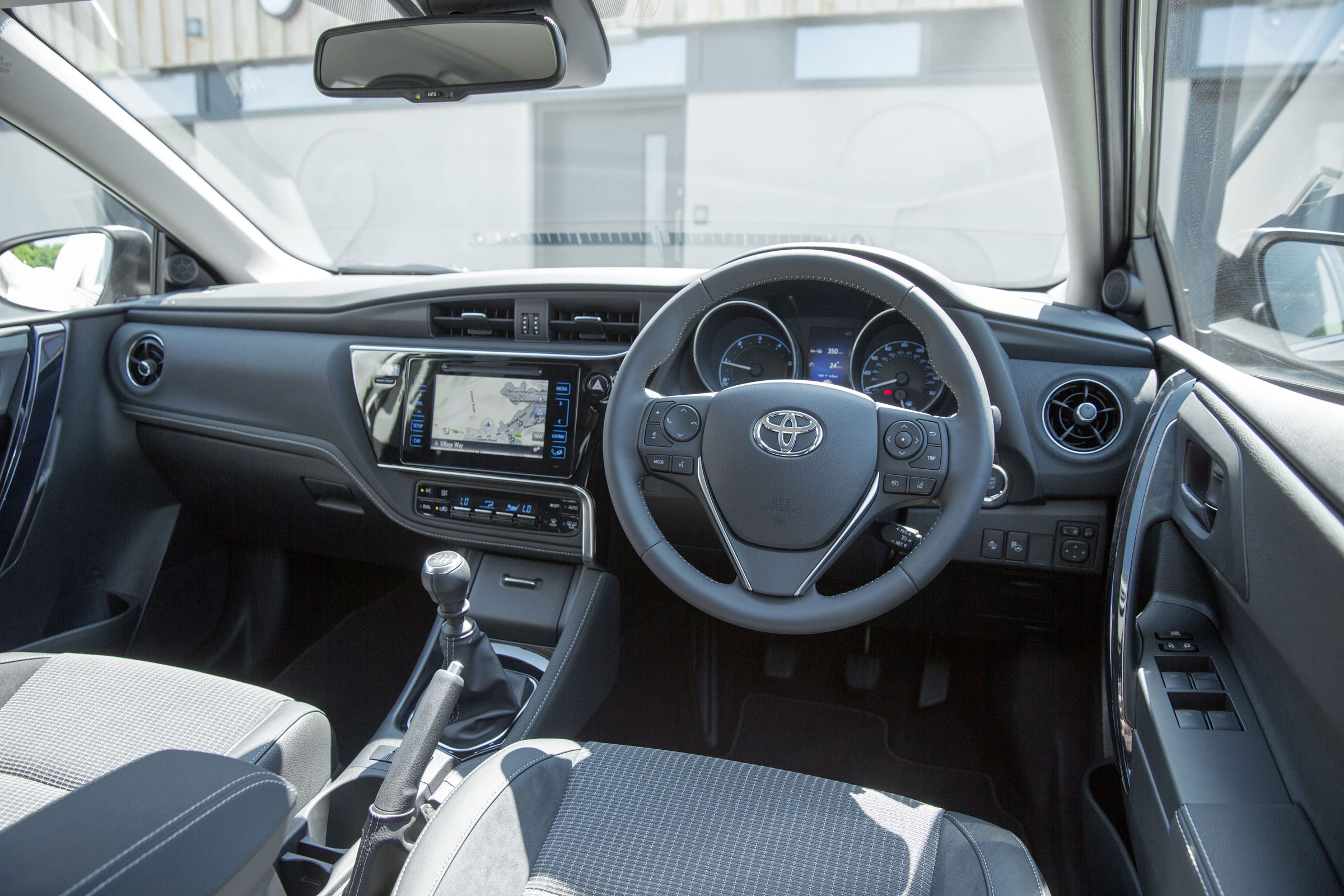 The dashboard has the design flair of the Ford Focus and the quality of the VW Golf