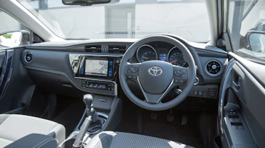 The dashboard has the design flair of the Ford Focus and the quality of the VW Golf