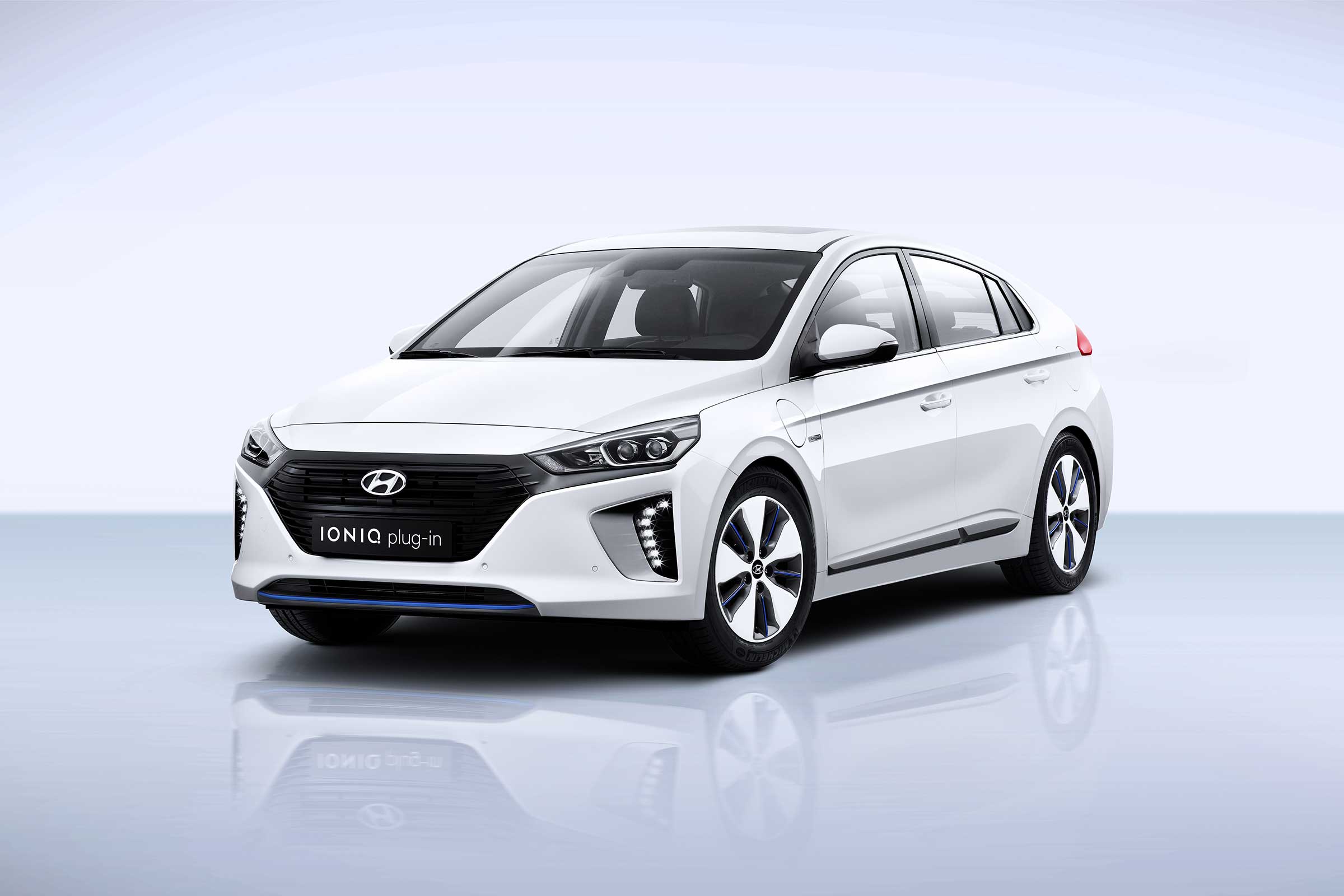The Hyundai Ioniq plug-in hybrid will emit just 34g/km of CO2 and goes head to head with the Toyota Prius