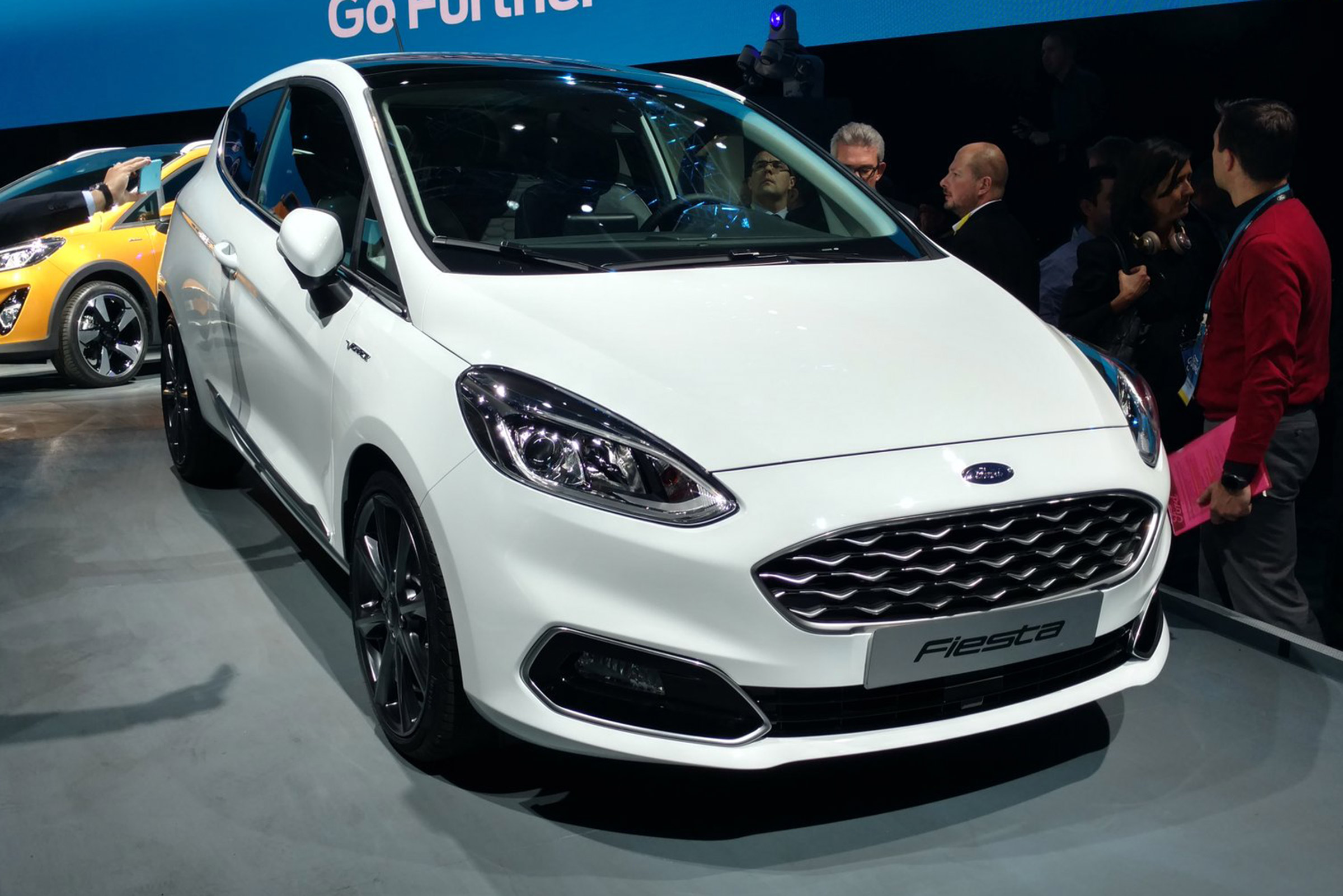 The Fiesta Vignale gets its own unique honeycomb front grille, and extra chrome detailing