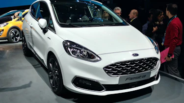The Fiesta Vignale gets its own unique honeycomb front grille, and extra chrome detailing