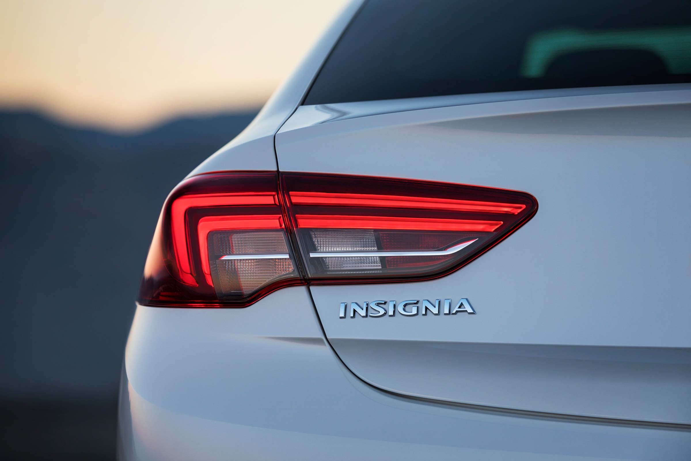 The rear lights have been designed to emphasise the car's width