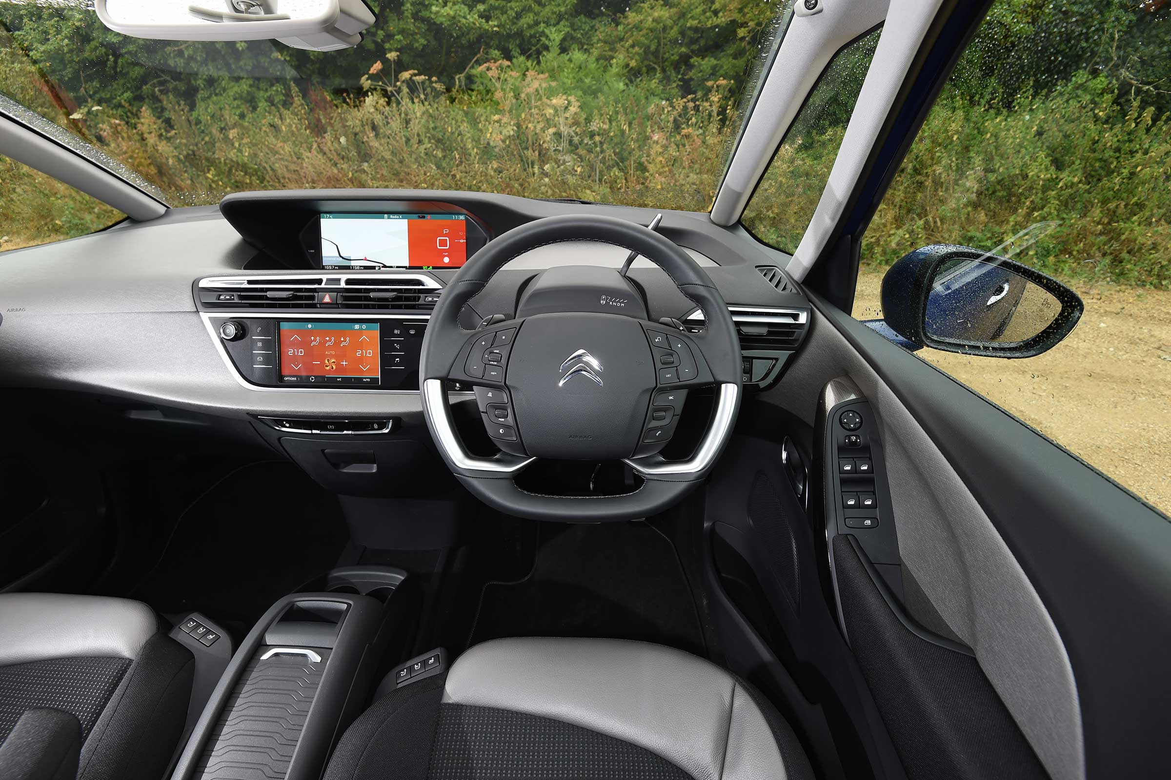 Not only is its exterior design unique, the cabin is very innovative too. Digital displays replace analogue gauges