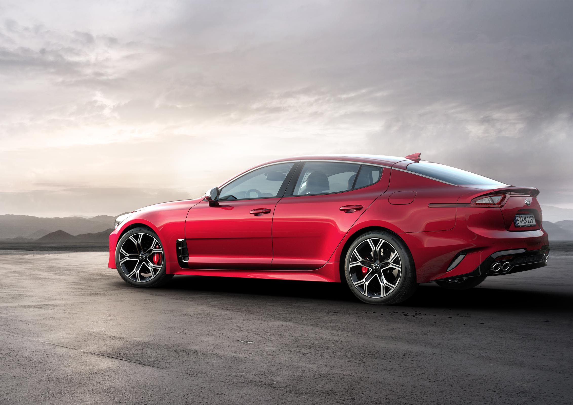Pick the Stinger GT and you’ll get a 360bhp 3.3-litre petrol engine, complete with a brace of turbochargers 