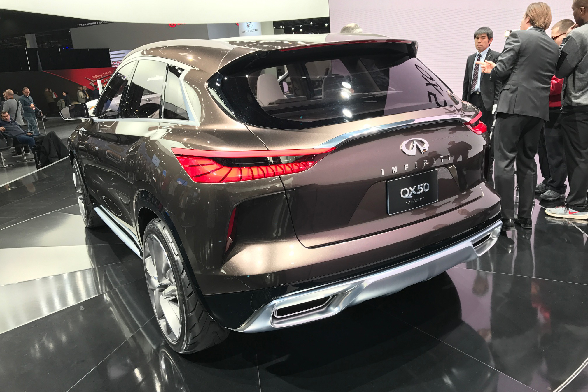 Inspired by design sketches released in 2016, the QX50 Concept is very distinctive