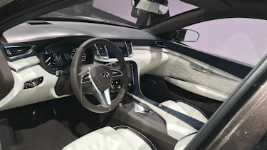 The QX50 corresponds with the Mercedes GLC and Audi A5 in terms of size