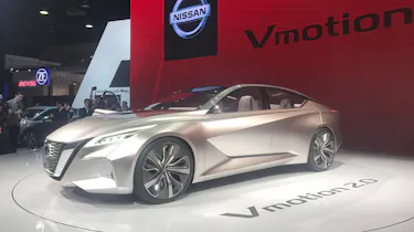 The Nissan Vmotion 2.0 concept is low, long and sleek, and Nissan says it previews the brand's autonomous future.