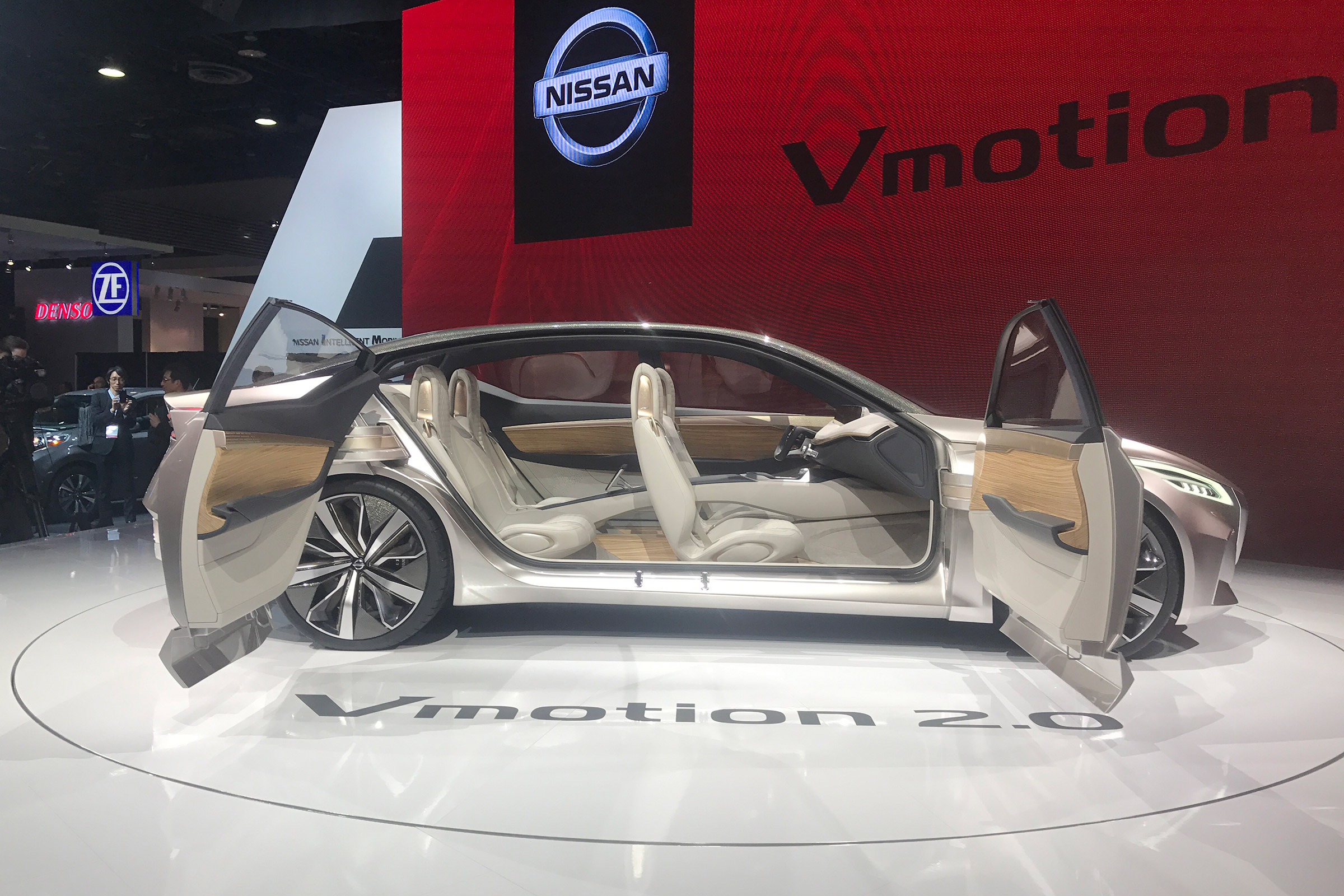 The rear doors open rearwards, and there's no centre pillar to inhibit access
