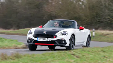 The Abarth 124 Spider is the sister to the Fiat 124 Spider and Mazda MX-5