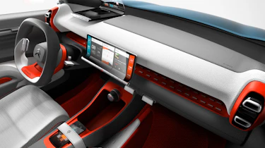 Wireless phone charging is featured on the concept