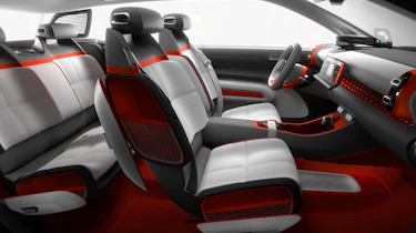 The interior is wonderfully minimalist, with plenty of space for passengers and luggage